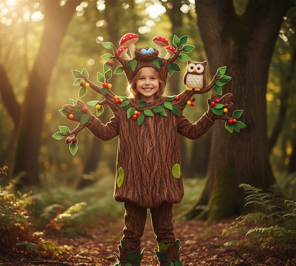 Jak zrobić strój drzewa dla dziecka – instrukcja krok po kroku